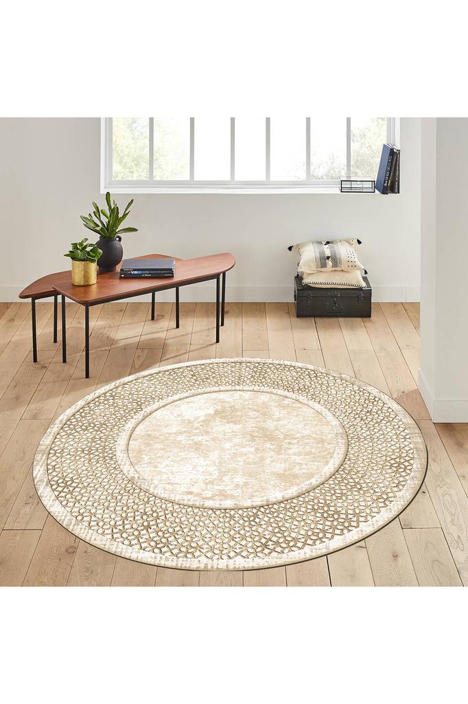 Rovigo Home Washable Round Printed Carpet RHM7288-SD753