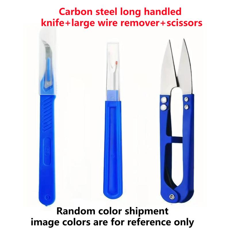 5Pcs Blue Sewing Seam Ripper Kit Colorful Sewing Stitch Thread Unpicker Seam Ripper Thread Cutter Scissor for Thread Remove