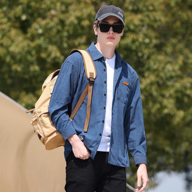 JEEP Men s Versatile Casual Long Sleeve Shirt XL