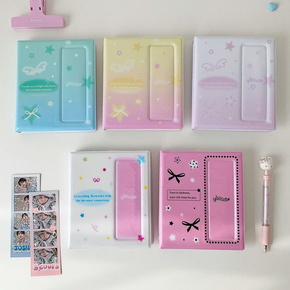 Transparent Inner Pages Photo Album 5 Inch Kpop Photo Card Book Holder Idol Card Collection Book