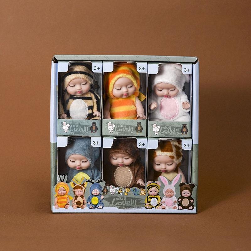 

1PCS Simulation Princess Dolls Toy Mini Cute Sleeping Baby Series Doll Cartoon Animal Toy For Kids Kawaii Dolls Girl s Gift