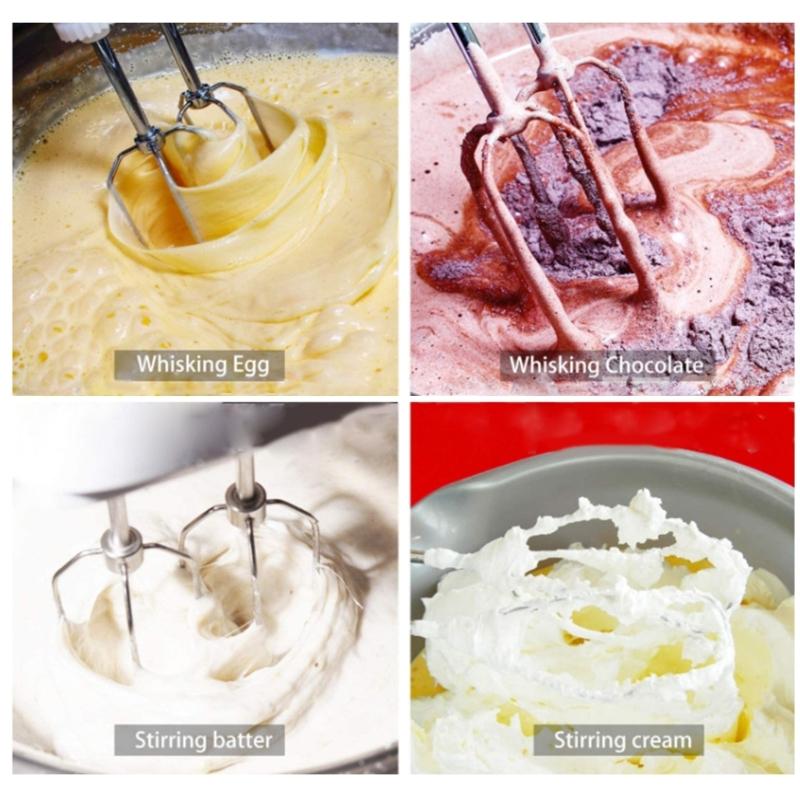 Set of 2 Electric Food Mixer Heads Handheld Egg Beater Heads Stainless Steel Egg Mixer Accessories Egg Beater Part