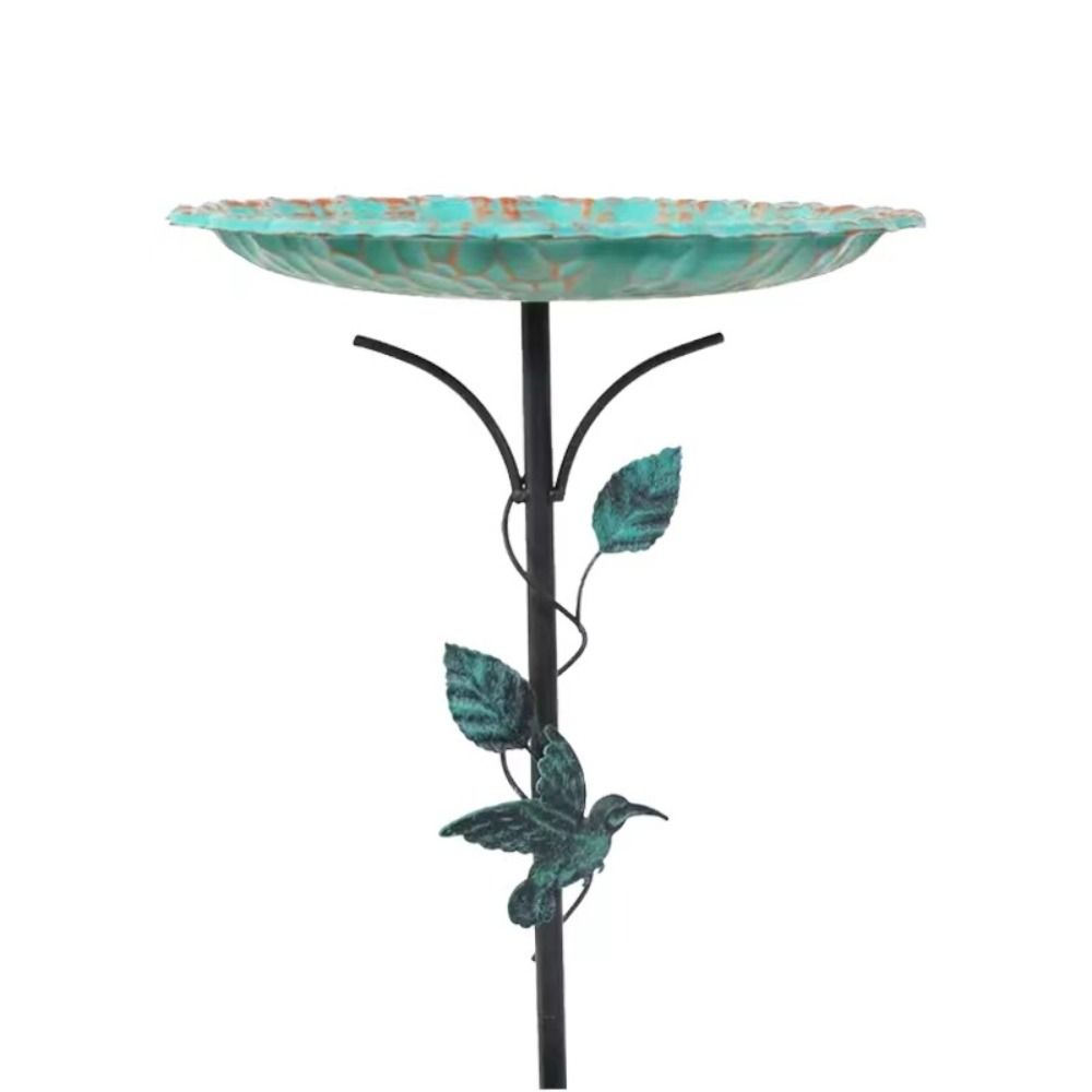 Iron Bird Feeder Ground Plugin Durable Bird Water Bowl Bird Bath  Bird Food Dispenser