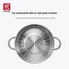 Zwilling Nova Plus 24cm Stainless Steel Soup Pot with Steamer