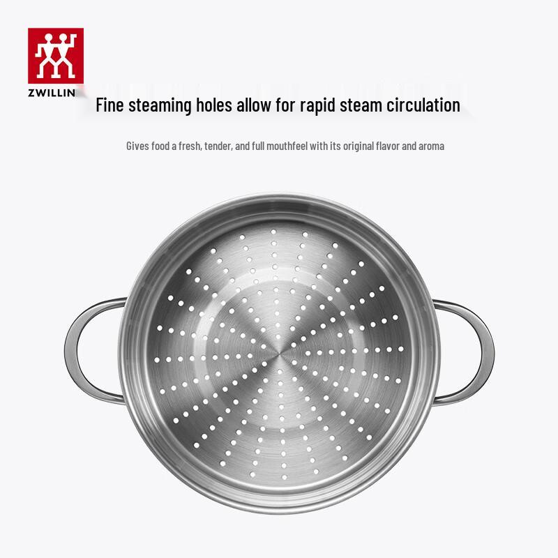 Zwilling Nova Plus 24cm Stainless Steel Soup Pot with Steamer