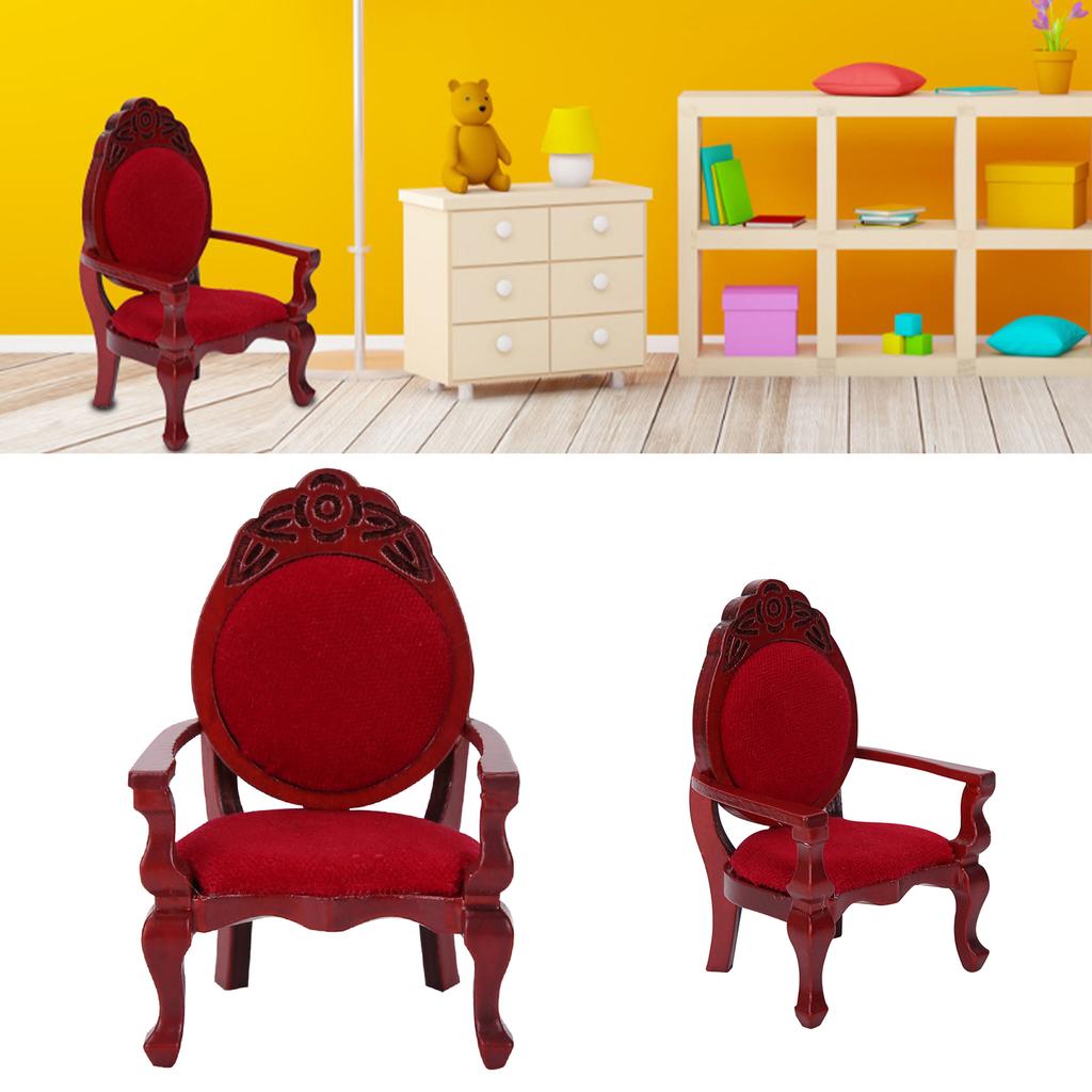 Vintage  ature Chair Antique   Chair Retro Small Chair for   Wooden Dining Carved for 1Celsius12   1Celsius12 Scale