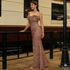 Ins Celebrity Sexy Tassel Bandage Dress Party Evening Dress