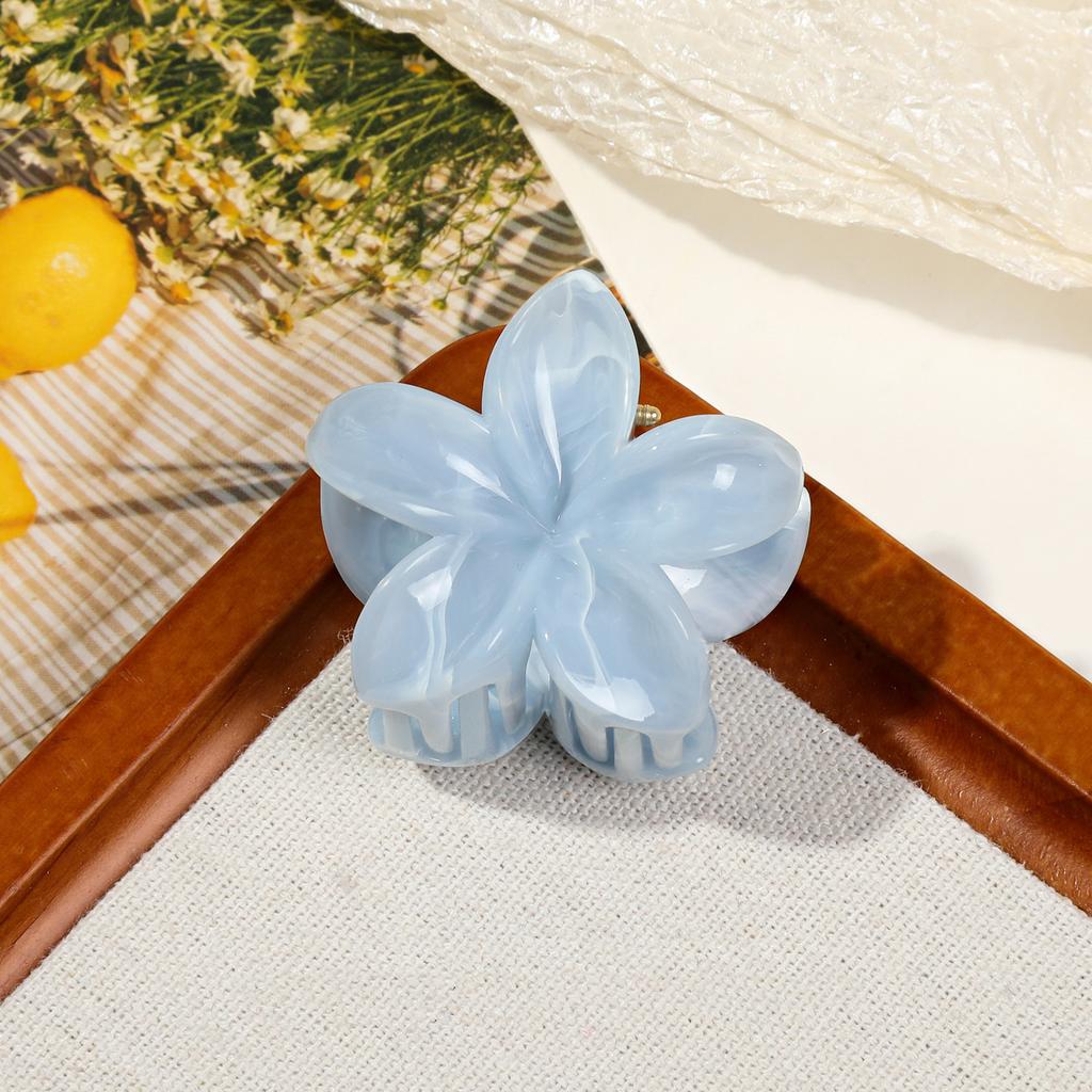 Hawaiianische Farbverlauf Haarspangen Marmor Blume Haarklammern Frauen Kleine Größe Mode Kopfschmuck Haarnadel Krabbe Haarspange Haaraccessoires