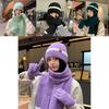 Classic Knit Hat Scarf Gloves Winter Set With Windproof Warmth For Women