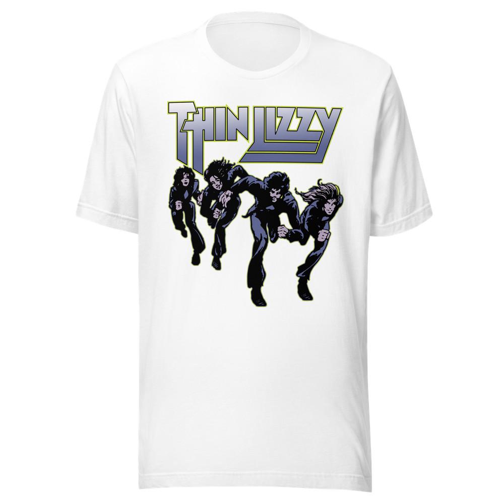 Stakes Thin Lizzy Jailbreakers Jumbo Print T-Shirt T-Shirt White New Unisex T-Shirt XXXL