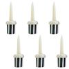 6 Pieces Golf Tees Low Resistance Golf Tees Plastic Long Ball Base Brush Support Tees Set for Long Distant Hit Training