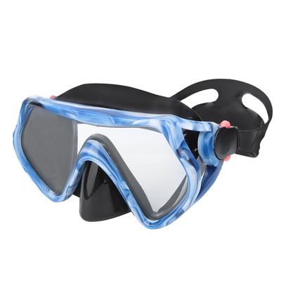 Masque de Snorkeling et Plongée Sous-Marine Anti-buée pour Adulte Lentille en Verre Trempé Équipement de Piscine