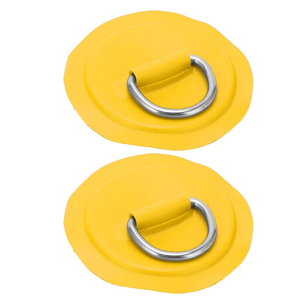 D Ring Pad Patch PVC Inflatable Boat Raft Dinghy Canoe Surfboard Kayak Tie Down FittingOrange