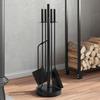 Fireplace Tool Set 5 Pcs 18x66 Cm Steel