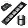 Parts Accessories New Air Vent Grille Wall Ventilation Cover Wardrobe 50*150-400mm Aluminum Black Multi-functional