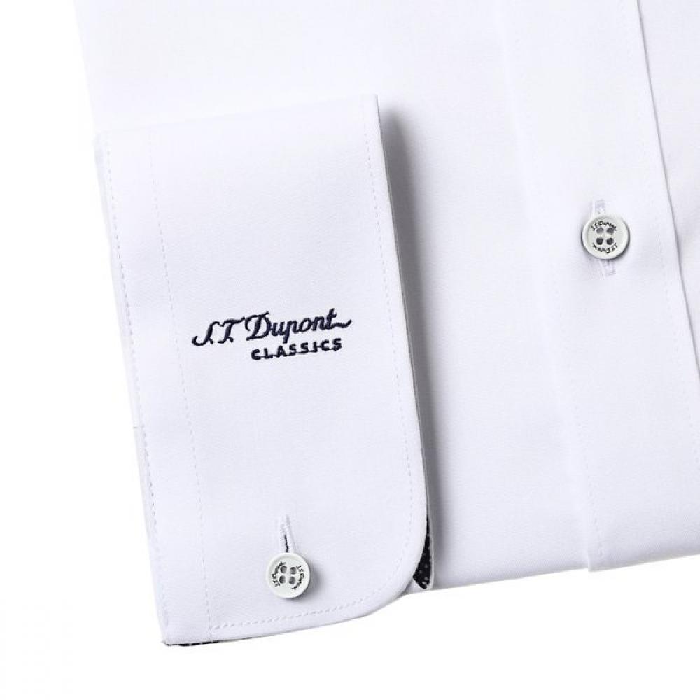 S.T. Dupont Slim Fit Wrinkle Free Stretch Long Sleeve Shirt Se5sm22ls929swh