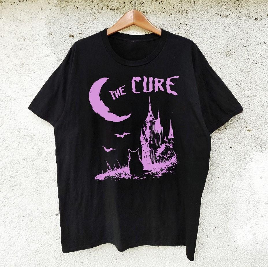 The Cure Cat Halloween Vintage The Cure 90s Unisex TShirt Size S5XL S