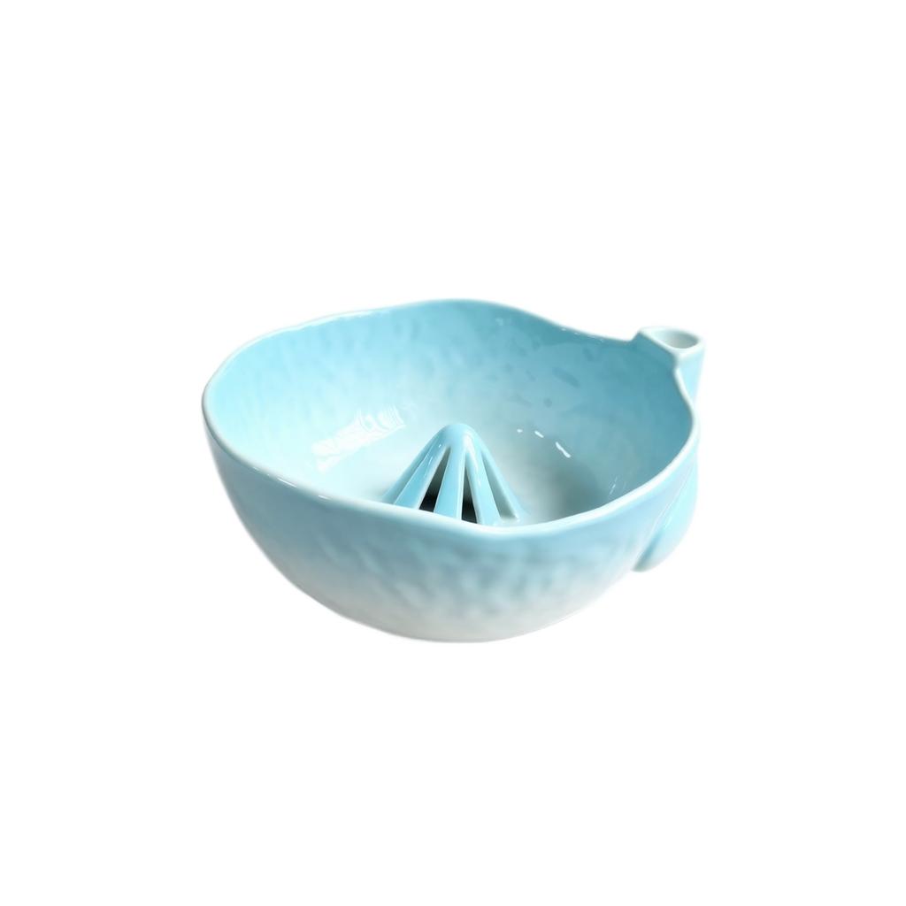 Ceramic Bowl with Cleaning for Cats and Dogs - Blue