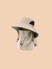 Unisex Large Brim Sun Hat With Face Covering Shawl UV Protection For Summer Cycling Hiking Outdoor