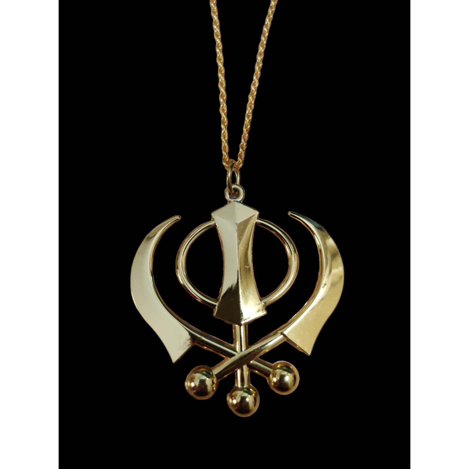 

@ Sikh Punjabi Symbol Khanda Pendent For Men Pack Of 2 t271 MJ-456-60%OFF