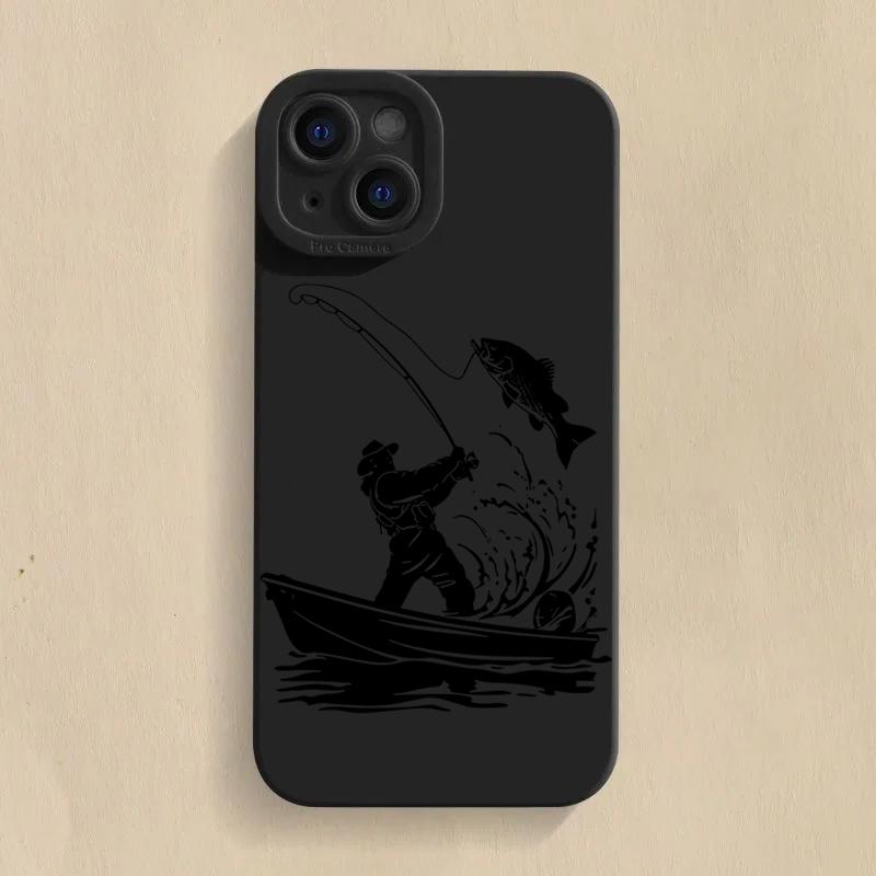 

Line Fishing Man Pattern Silicone Phone Case For Xiaomi Mi 15 14T 13T 12T Pro 14 13 11 Lite 5G NE Poco F6 F5 X5 M6 X7 Pro Cover Poco F3