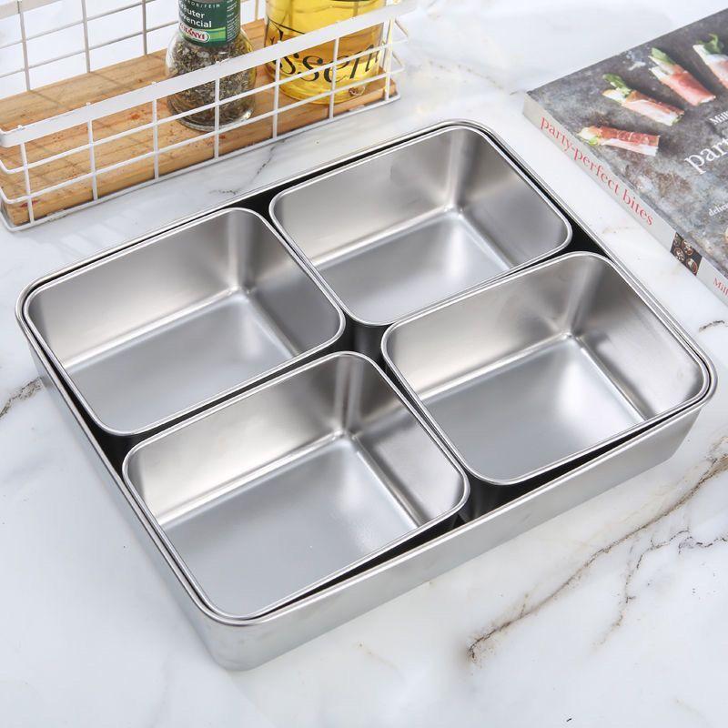 Japanische Acht-Gewürze-Verdickte 316 Gewürzbox mit Deckel - Ideal für Restaurants und die Präsentation kalter Speisen.