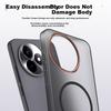 Rampage Magnetic Matte Soft Touch Transparent Color Block Hard Protective Case for Redmi K80 Ultra Edition, Soft Fog Gray