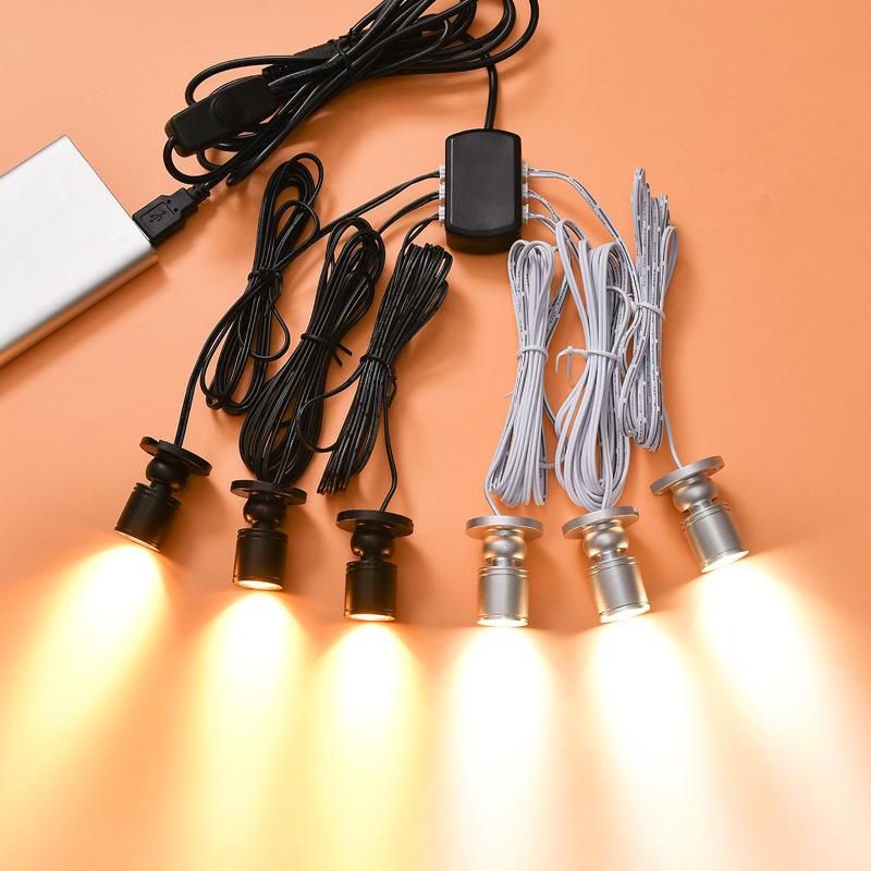 Mini USB Dimmable LED Spotlight for Display Cabinets (5V)
