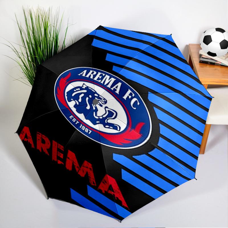 Arema Football club Printed Automatic Umbrella, 8-Frame for Travel, camping, Casual Umbrella, Essential Gift for  for family and friends