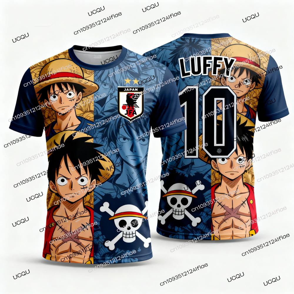 

2025 Японія One Piece Луффі Футбольна футболка Дитяча Футбольна спеціальна футболка Комплект Доросла Чоловіча/Жіноча Швидкосохнуча кофта S