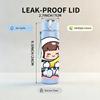1PC Space Suit Little Astronaut 750ml Color Plastic Sports Water Bottle Leakproof Flip Straw Lid Suitable for Sports Office Home Use