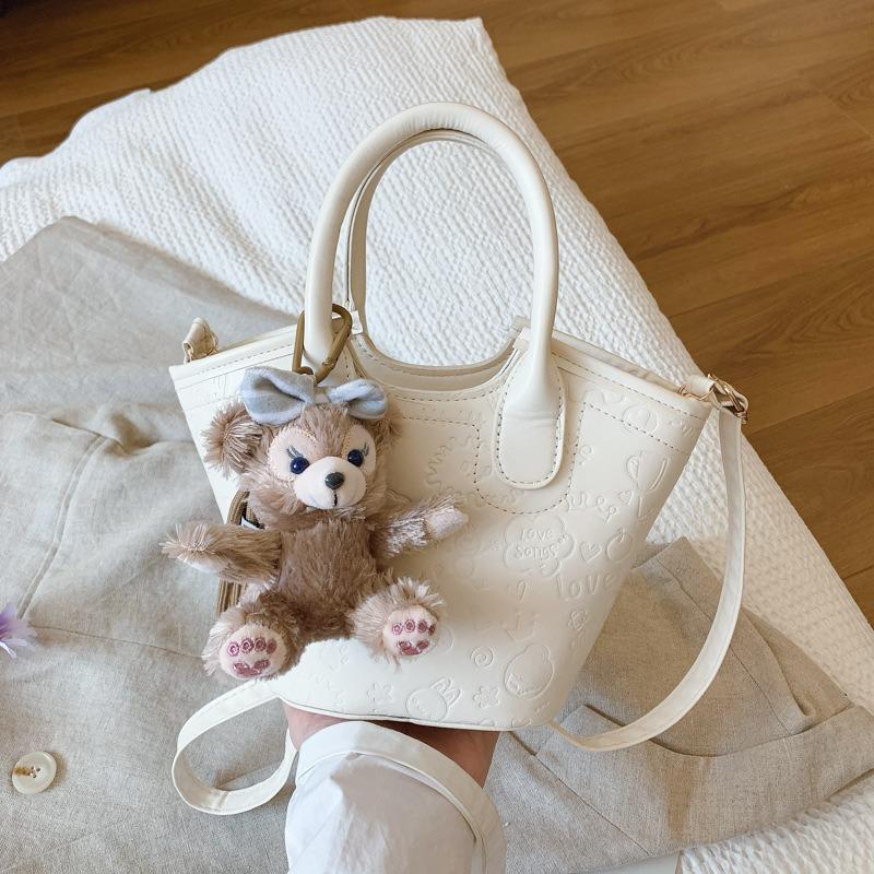 Summer Niche Embossed Bag Women's New Fashion Versatile Messenger Bag High-end Portable Bucket Bag