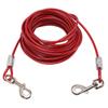 Dog Tie Out Cable Steel Wire Double Head Bite Resistant Outdoor Camping Dog Leash for Small Medium