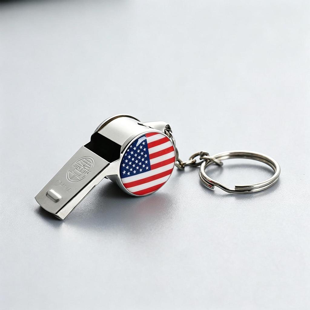 2026 World Cup Whistle Keychain: USA, Canada, Mexico Fan Gift