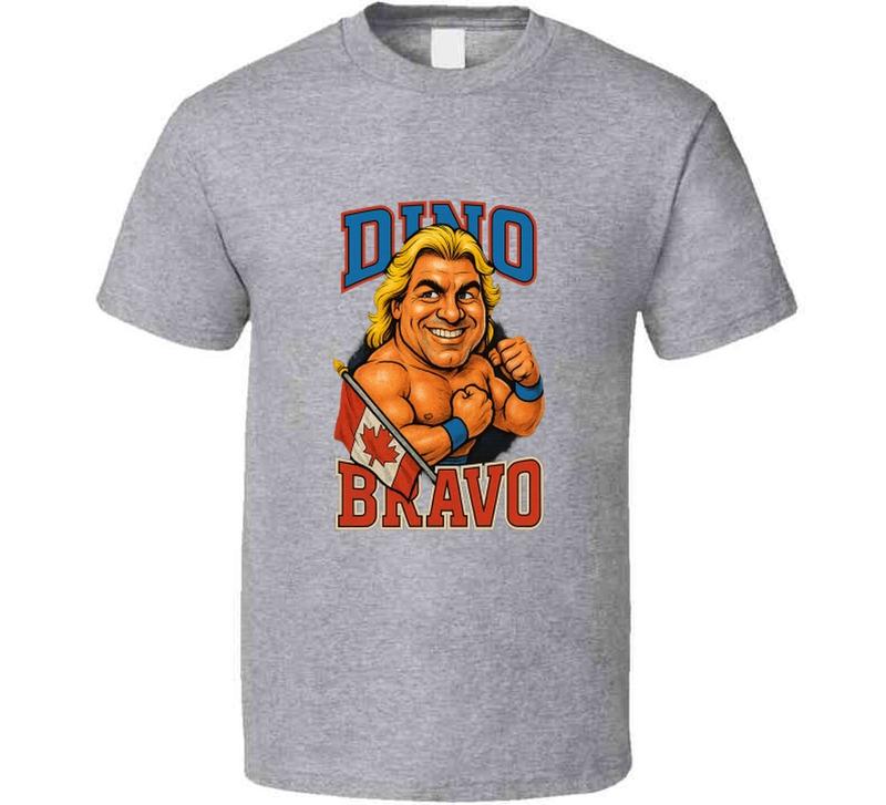 Dino Bravo Retro Wrestling Legend Caricature Unisex T-Shirt S