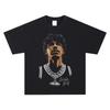 LaMelo Ball Ketting Portret T-shirt Lichtgewicht Katoen Street Style Basketbal Casual Buiten Stedelijke Mode Top Sportkleding