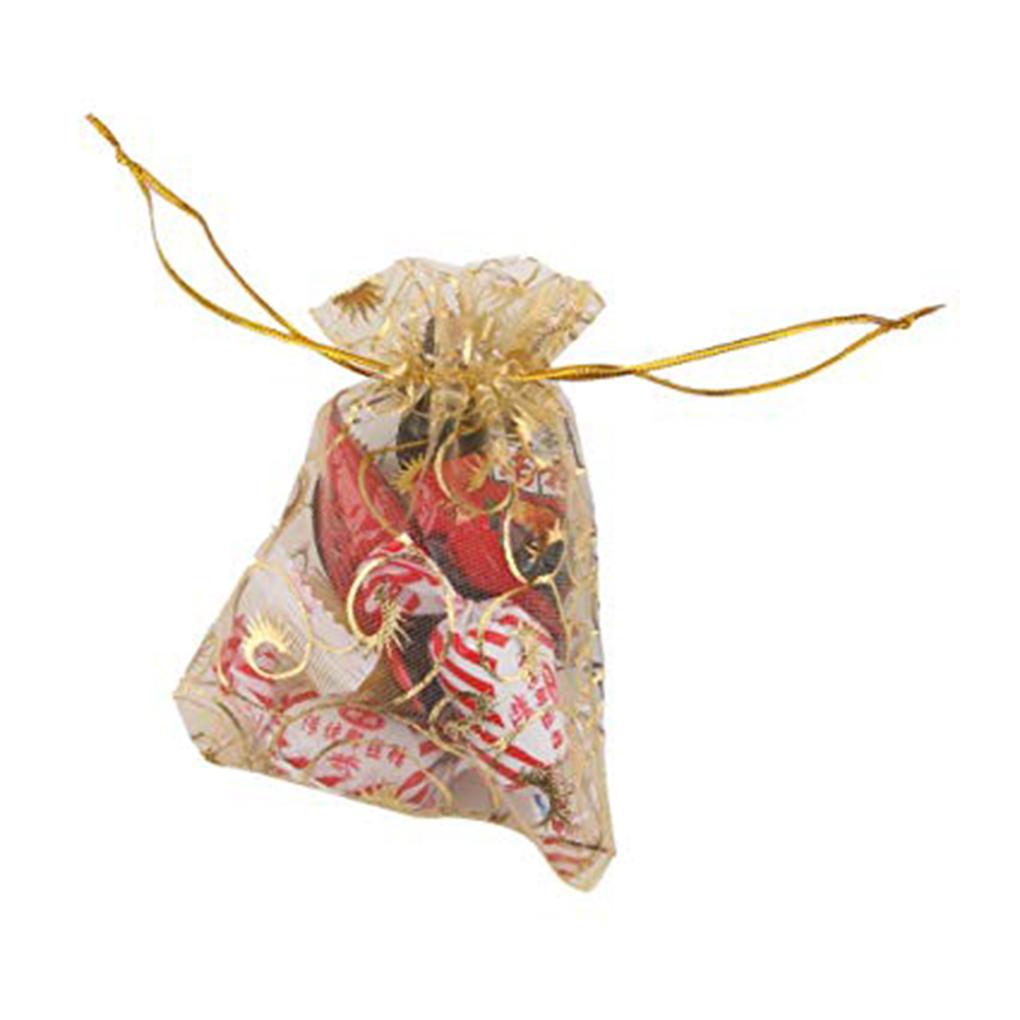 100pcs Bags Gilding Drawstring Pouches Gift Favor Bags Eyelash for Jewelry Party Wedding
