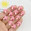 30Pcs New Cute Resin Mini Bee Tree Strawberry Sun Flatback Ornament Jewelry Making Manicure Hairwear Accessories