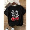Women's Loose Fit Pure Cotton Short Sleeve Round Neck T-Shirt