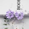 2Pc Korean Headdress Bridal Head Flower Small Wrinkle Chrysanthemum Rose Flower Handmade Jewelry Wedding Dress Disc Hair Dancing Hairpin