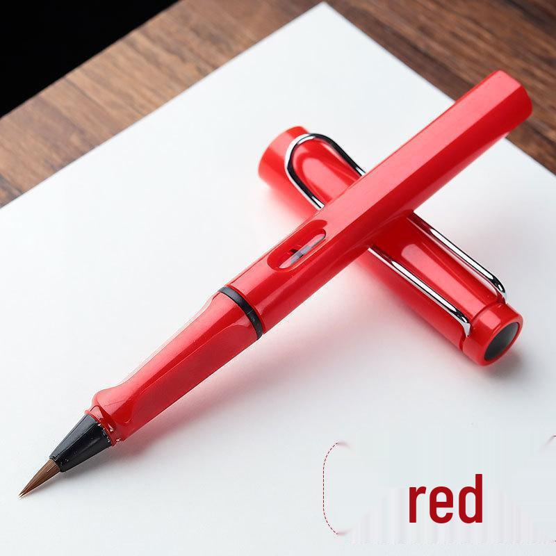 

Мягкая кисть перьевая ручка со сменным картриджем для каллиграфии и переписывания сутр