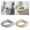 Raised Toilet Seat Cushion Soft Enhanced Comfort for Elderly Reusable Washable Padded