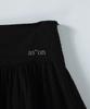 Aejeuon Berry Frill Skirt / Black