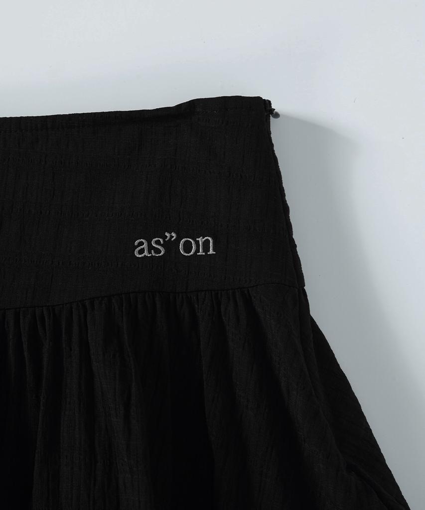 Aejeuon Berry Frill Skirt / Black