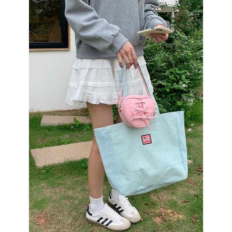 Niche Design New Korean Ins Love Bag Female Lady Ballet Style Hand-held Shoulder Bag Crossbody Bag
