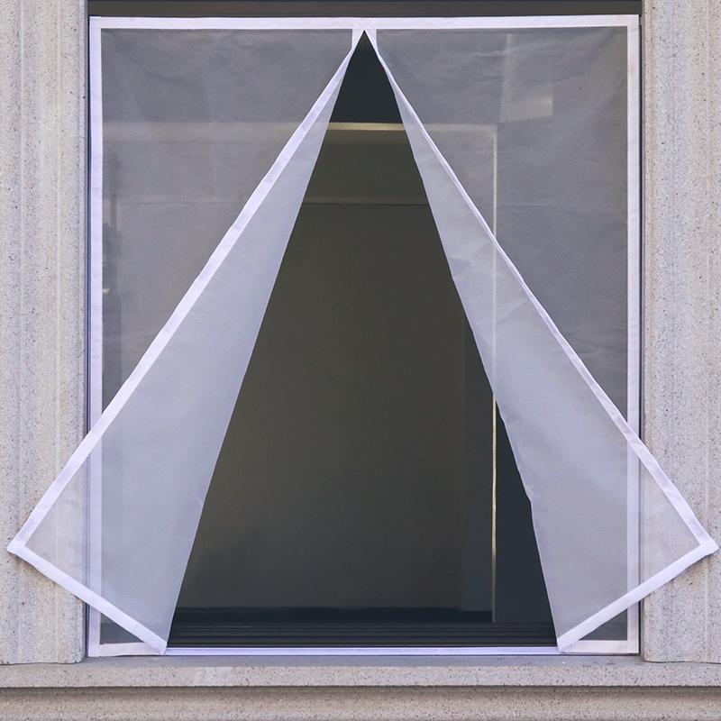 Neues magnetisches Moskitonetz für Fenster Innenfenster Fliegengitter Vorhang Tüll Maßanfertigung Schließt automatisch Einfache Montage