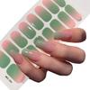 16Tips Full Cover Gradient Nail Stickers Multi Color Self Adhesive Slider No Need UV Lamp Cured Press ON Nail Decal