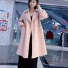Spot 2025 Elegant Long Woolen Coat - Loose Mid-Length, Autumn/Winter Style