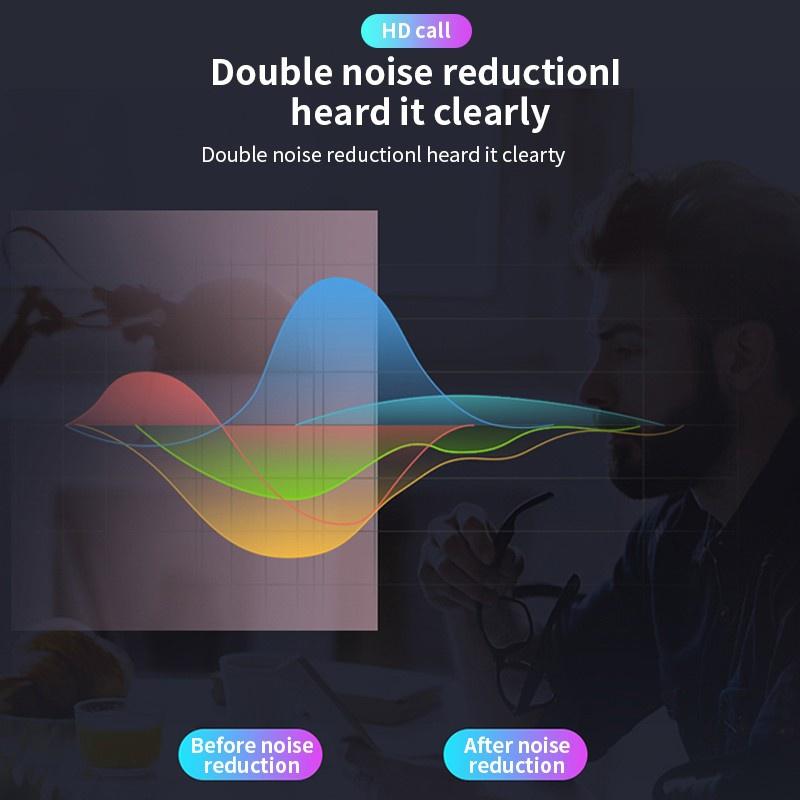 Wireless Bluetooth5.0 Headphone Long Standby Business Earphone with Microphone Waterproof Sport Bluetooth Headset