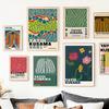 Yayoi Kusama Kunstausstellung Kürbisblume Wandkunst Poster Drucke Abstrakte Leinwandmalerei Bild für Modernes Zimmer Wohnkultur